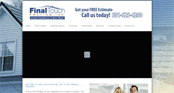 Desktop Screenshot of finaltouchroofs.com